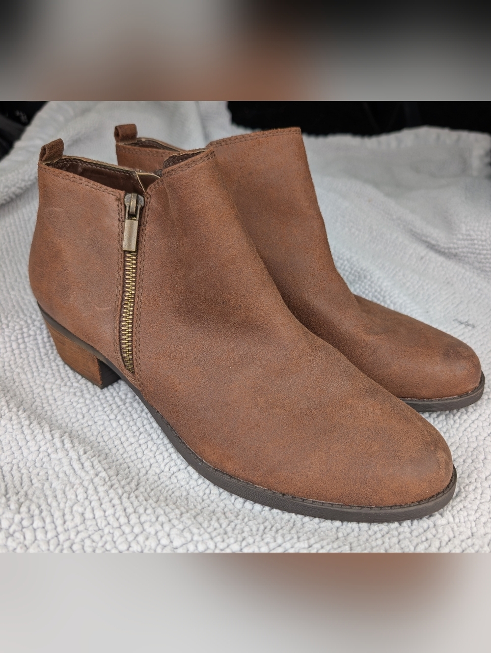 Carlos By Carlos Santana Women's Ankle Boots with Side Zip Size 11